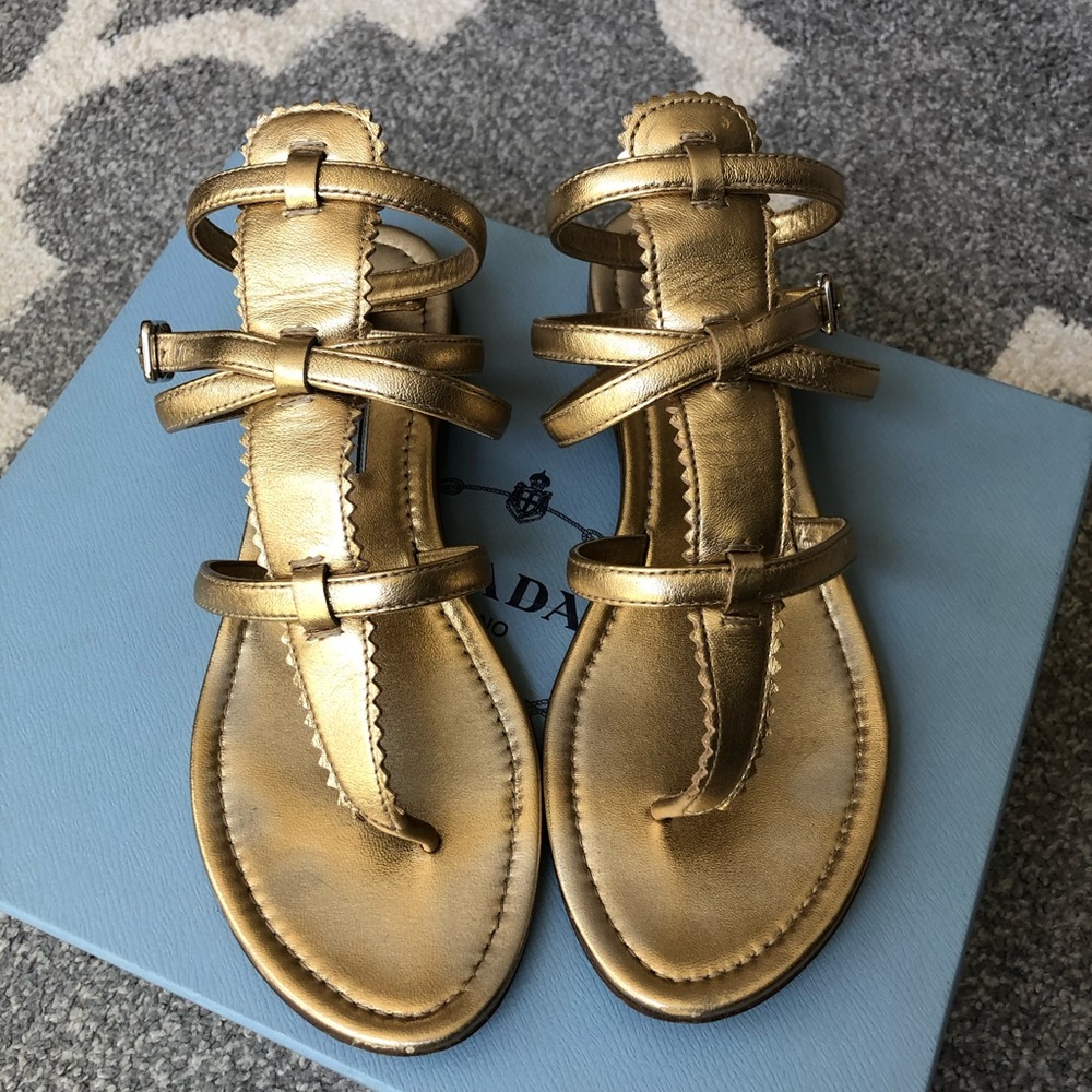 Prada gold gladiator - Picture 3 of 4